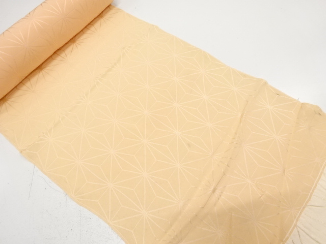 JAPANESE KIMONO / ANTIQUE BOLT FOR JUBAN / SILK / WOVEN ASANOHA